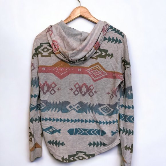 L.A Hearts | Rainbow Aztec Print Sweatshirt - Picture 3 of 5